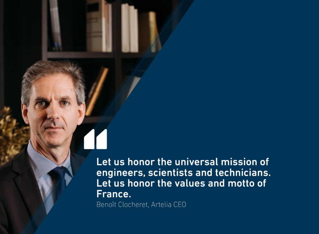 Benoît Clocheret: “Let us honor the universal mission of engineers, scientists and technicians Let us honor the values and motto of France”​